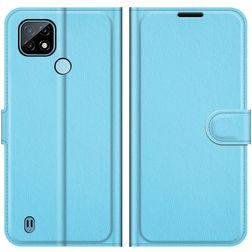 Mobigear Classic Housse Realme C21 Etui Porte-Monnaie - Bleu