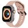 Mobigear Ripple Bracelet Silicone Apple Watch Fermeture boucle ardillon - 49/46/45/44 mm - Rose