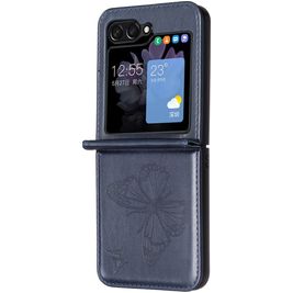 Mobigear Butterfly Coque Samsung Galaxy Z Flip 6 Coque arrière - Bleu