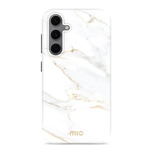 MIO Coque Samsung Galaxy S24 FE MagSafe Coque arrière Rigide - White Marble