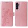 Mobigear Flowers Housse Samsung Galaxy A17 Etui Porte-Monnaie - Rose doré