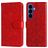Mobigear Sunflower Housse Samsung Galaxy S26 Etui Porte-Monnaie - Rouge