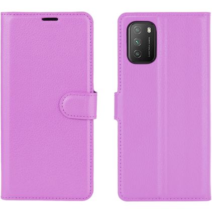 Mobigear Classic POCO M3 Étui Portefeuille - Violet