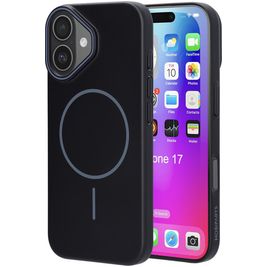 Mobiparts Slim Line Coque iPhone 17 MagSafe Coque arrière Rigide - Onyx Black