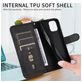 Mobigear Zipper Housse iPhone Air Etui Porte-Monnaie - Noir