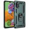 Mobigear Armor Ring Coque Samsung Galaxy A41 Coque arrière Rigide Anti-Chocs avec Anneau-Support - Vert