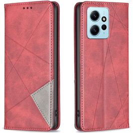 Mobigear Rhombus Slim Housse Xiaomi Redmi Note 12 Etui - Rouge