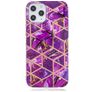 Mobigear Marble Coque iPhone 12 Pro Coque arrière en TPU Souple - Violet
