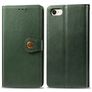 Mobigear Snap Button Housse iPhone 7 Etui Porte-Monnaie - Vert