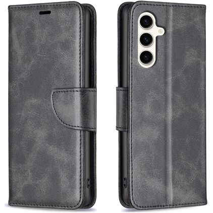 Mobigear Excellent Housse Samsung Galaxy S24 FE Etui Porte-Monnaie - Noir