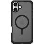 ITSKINS Level 2 HybridMagFrost R Coque iPhone 16 Plus MagSafe Coque arrière Rigide Anti-Chocs - Noir