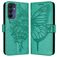 Mobigear Butterfly Housse Samsung Galaxy A16 Etui Porte-Monnaie - Vert