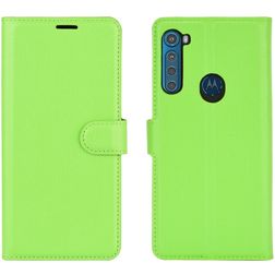 Mobigear Classic Housse Motorola One Fusion Plus Etui Porte-Monnaie - Vert
