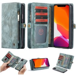 Caseme 008 Housse iPhone 11 Etui avec Coque Détachable Porte-Monnaie - Bleu