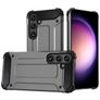 Mobigear Outdoor Coque Samsung Galaxy S24 Coque arrière Rigide Anti-Chocs - Gris