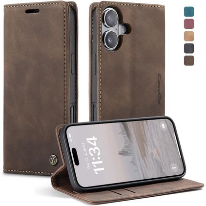CaseMe 013 iPhone 17 Étui Portefeuille - Coffee