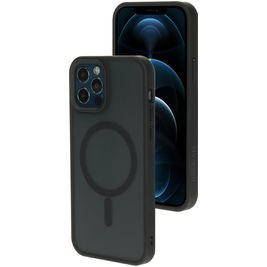 Mobiparts Hardcover Coque iPhone 12 Pro MagSafe Coque arrière Rigide - Satin Black