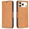 Mobigear Excellent Housse iPhone 17 Pro Max Etui Porte-Monnaie - Cognac