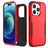 Mobigear Ultra Tough Coque iPhone 15 Pro Max Coque arrière Rigide Anti-Chocs - Rouge