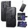 Mobigear Butterfly Housse Motorola Edge (2022) Etui Porte-Monnaie - Noir
