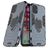 Mobigear Armor Ring iPhone 11 Plastique rigide Coque arrière Antichoc avec bague de maintien - Bleu
