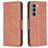 Mobigear Excellent Motorola Moto G200 5G Étui Portefeuille - Marron