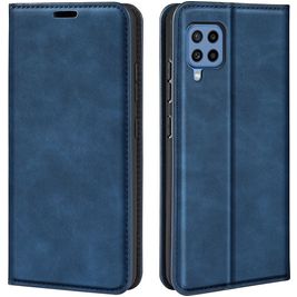 Mobigear Retro Slim Housse Samsung Galaxy M22 Etui Porte-Monnaie - Bleu