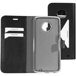 Mobiparts Classic Wallet Housse Motorola Moto G6 Plus Etui Porte-Monnaie - Noir