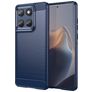 Mobigear Brushed Slim Coque Motorola Edge 60 Fusion Coque arrière en TPU Souple - Bleu