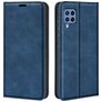 Mobigear Retro Slim Housse Samsung Galaxy M22 Etui Porte-Monnaie - Bleu