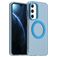 Mobigear Shockproof Samsung Galaxy A16 MagSafe Plastique rigide Coque arrière - Bleu