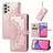 Mobigear Mandala Housse Samsung Galaxy A33 Etui Porte-Monnaie - Rose doré