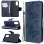 Mobigear Butterfly Housse Samsung Galaxy S20 Etui Porte-Monnaie - Bleu