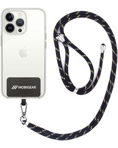 Mobigear Lanyard - Cordon de téléphone universel ajustable - Noir / Or