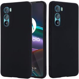 Mobigear Rubber Touch Coque Motorola Edge 30 Coque arrière en Silicone - Noir