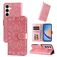 Mobigear Sunflower Samsung Galaxy A35 Étui Portefeuille - Rose doré