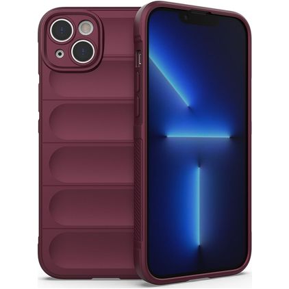 Mobigear Bumpy Coque iPhone 14 Plus Coque arrière en TPU Souple - Bordeaux
