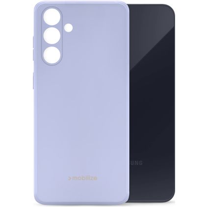 Mobilize Rubber Gelly Coque Samsung Galaxy A35 Coque arrière en TPU Souple - Pastel Purple