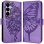 Mobigear Butterfly Housse Samsung Galaxy A27 Etui Porte-Monnaie - Violet