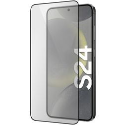 Mobiparts Regular Samsung Galaxy S24 Verre trempé Protection d'écran - Compatible Coque - Noir