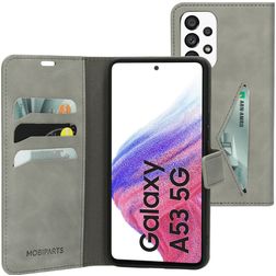 Mobiparts Classic Wallet Housse Samsung Galaxy A53 Etui Porte-Monnaie - Granite Grey