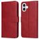 Mobigear Wallet Housse iPhone 17 Etui Porte-Monnaie - Rouge