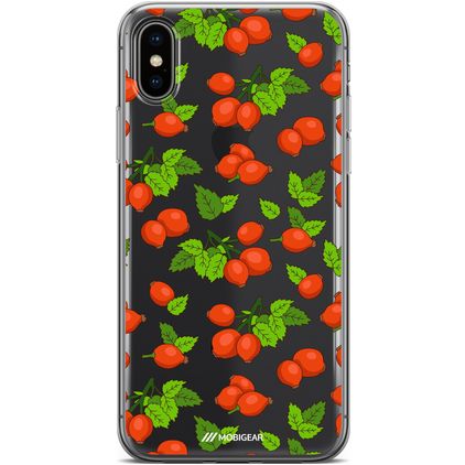 Mobigear Design Coque iPhone XS Max Coque arrière en TPU Souple - Rose Hips
