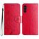 Mobigear Flowers Housse Samsung Galaxy A36 Etui Porte-Monnaie - Rouge