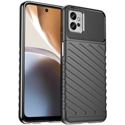 Mobigear Groove Coque Motorola Moto G32 Coque arrière en TPU Souple - Noir