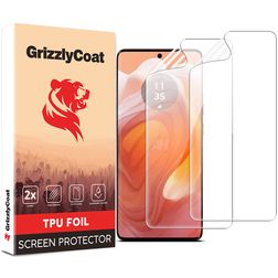 GrizzlyCoat Motorola Edge 50 Ultra Hydrogel TPU Protection d'écran - Compatible coque (Lot de 2)