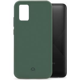 Mobilize Rubber Gelly Coque Samsung Galaxy A02s Coque arrière en TPU Souple - Matt Green