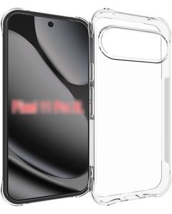 Mobigear Cushion Coque Transparente Google Pixel 11 Pro XL Coque arrière en TPU Souple - Transparent