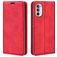 Mobigear Retro Slim Housse Motorola Moto G82 Etui Porte-Monnaie - Rouge