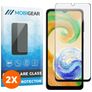 Mobigear Premium Samsung Galaxy A04s Verre trempé Protection d'écran - Compatible Coque - Noir (Lot de 2)